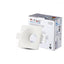 GU10 FITTING SQUADRATO CORPO BIANCO