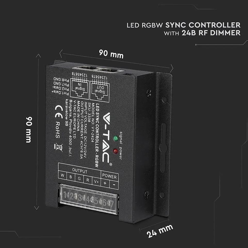 LED RGBW SYNC CONTROLLER WITH 24B BF DIMMER