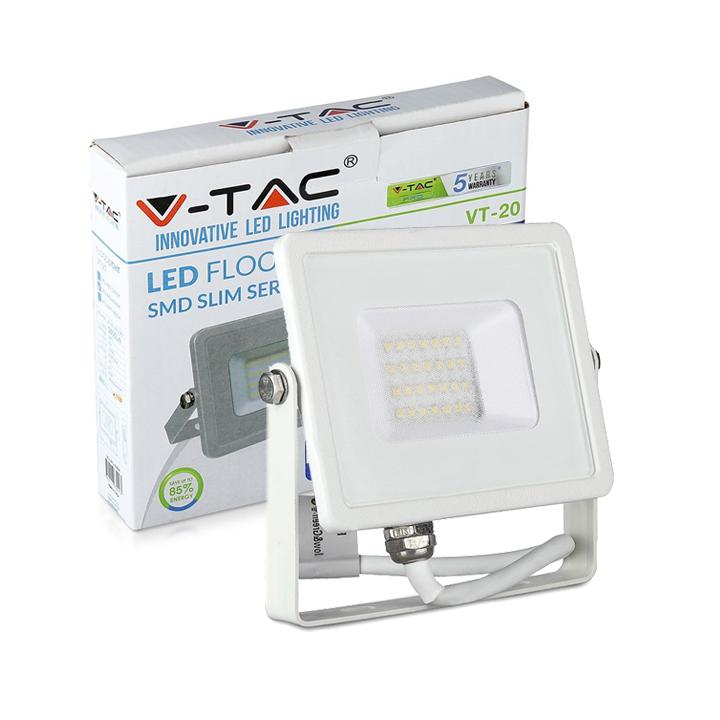 20W LED PROIETTORE SMD SAMSUNG CHIP CORPO BIANCO 6400K