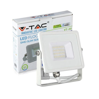 20W LED PROIETTORE SMD SAMSUNG CHIP CORPO BIANCO 6400K