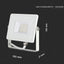 20W LED PROIETTORE SMD SAMSUNG CHIP CORPO BIANCO 6400K