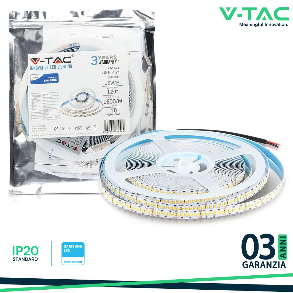 LED STRISCIA SAMSUNG 2835 240 LEDS 24V IP20 4000K