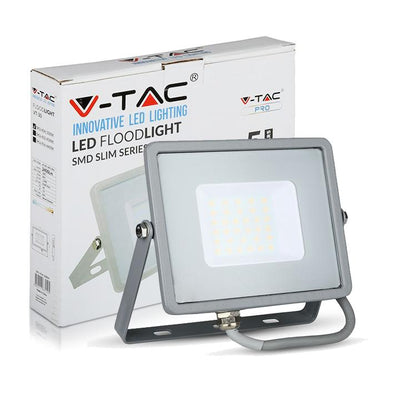 30W LED FLOODLIGHT SMD SAMSUNG CHIP CORPO GRIGIO 6400K