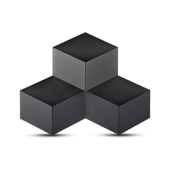 9W LAMPADA DA MURO CORPO NERO 4000K IP20