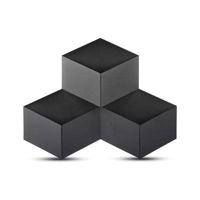 9W LAMPADA DA MURO CORPO NERO 4000K IP20