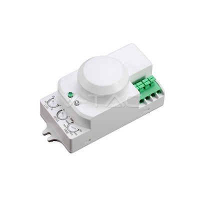 MICROWAVE SENSOR WITH MANUAL OVERRIDE FUNCTION WHITE