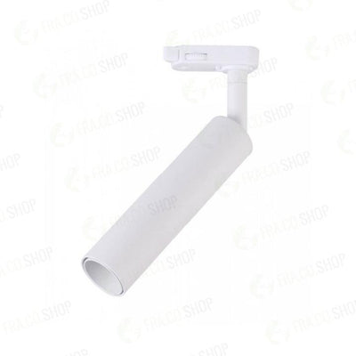 15W LED PROIETTORE PER BINARIO SAMSUNG CHIP CORPO BIANCO 3000K