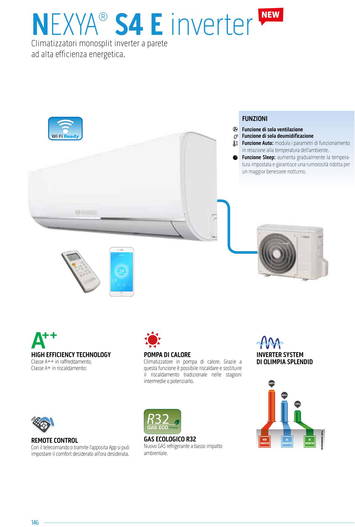 NEXYA S4E INVERTER 9000 BTU   CLIMATIZ. OLIMPIA SPLENDID