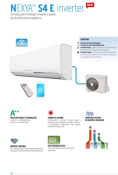 NEXYA S4E INVERTER 18000 BTU  CLIMATIZ. OLIMPIA SPLENDID