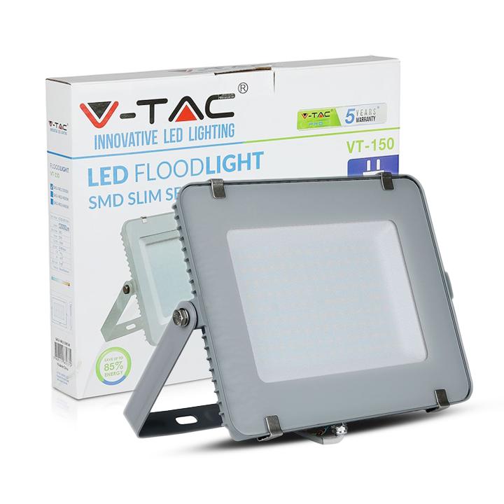 150W LED PROIETTORE SMD SAMSUNG CHIP CORPO GRIGGIO 3000K