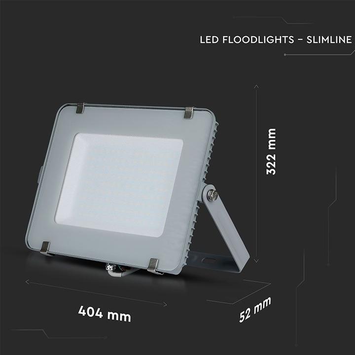 150W LED PROIETTORE SMD SAMSUNG CHIP CORPO GRIGGIO 3000K