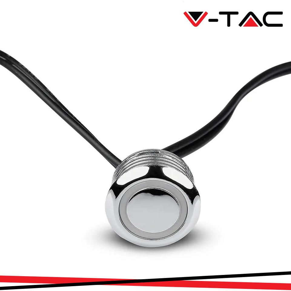 LED TOUCH SWITCH AND DIMMER SILVER + CAVO NERO