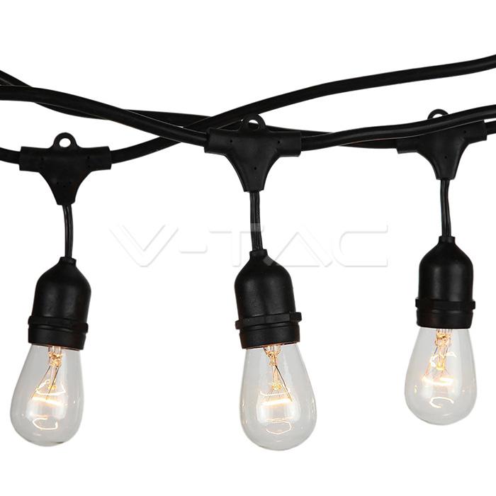 LED STRING LIGHT WITH EURO PLUG AND WP SOCKET  5 METER 10 BULBS
