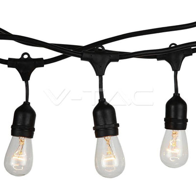 LED STRING LIGHT WITH EURO PLUG AND WP SOCKET  5 METER 10 BULBS