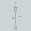 MIZAR/ANNA NERO TRASP PALETTO  110CM 8,5W CCT