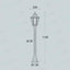 MIZAR/SABA BIANCO TRASP PALETTO 110CM 8,5W CCT