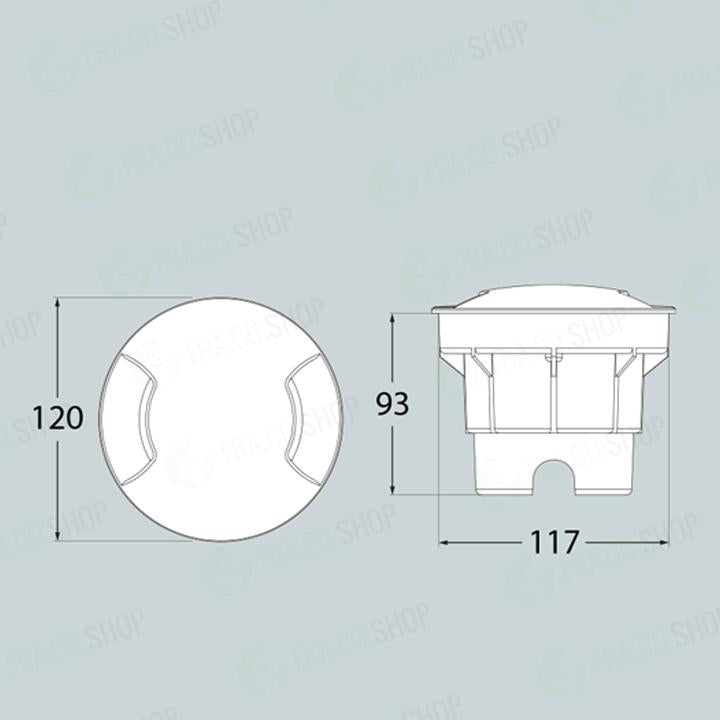 CECI 120 2L GRIGIO SATIN LED  GX53 3W CCT 350LM