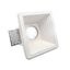 GU10 FITTING GESSO WHITE RECESSED LIGHT QUADRATO