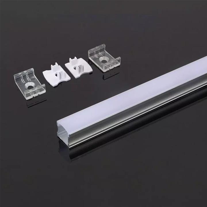 PROFILO IN ALLUMINIO 2000 X 17.2 X 15.5MM MILKY