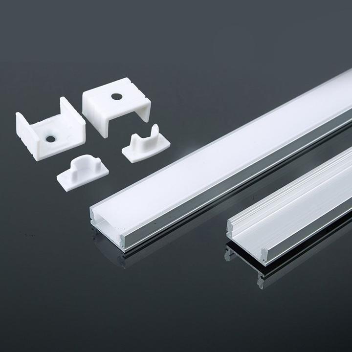 PROFILO IN ALLUMINIOL 2000 X 17.4 X 7MM MILKY