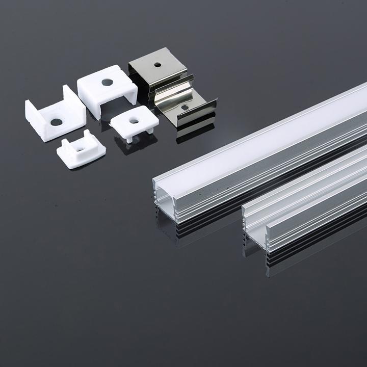 PROFILO IN ALLUMINIO 2000 X 17.4 X 12.1MM MILKY