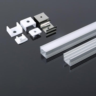 PROFILO IN ALLUMINIO 2000 X 17.4 X 12.1MM MILKY
