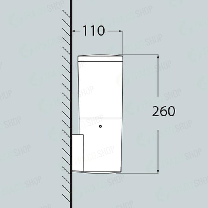 AMELIA WALL GRIGIO OPALE 8,5W   E27 LED CCT