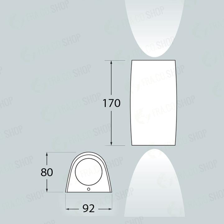 MARTA 90 2L GRIGIO 2X3,5W CCT  GU10