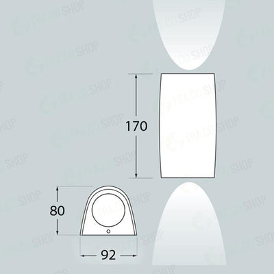MARTA 90 2L GRIGIO 2X3,5W CCT  GU10