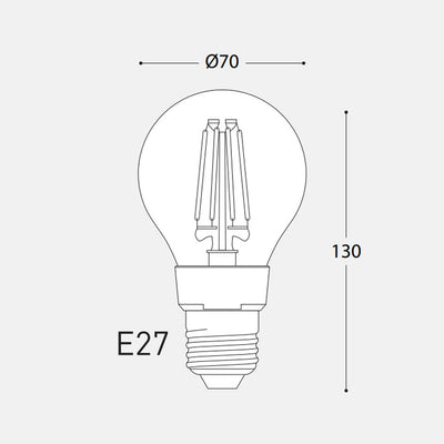 LAMPADINA LED E27 FILAMENT 12W 4000K 1500LUMEN
