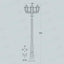 GIGI BISSO/ANNA 3L NERO PALO 210CM 3X8,5W CCT