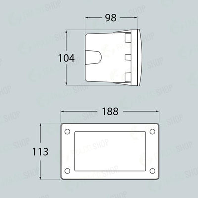 LETI 200 BIANCO 3W GX53 CCT