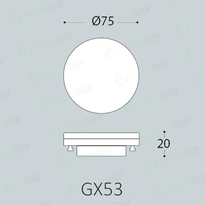 LAMPADINA LED GX53 3W CCT 3000K-4000K-6000K