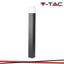 GU10 GARDEN FLOOR LAMP CORPO NERO IN ALLUMINIO QUADRATO 80X80X800MM IP54