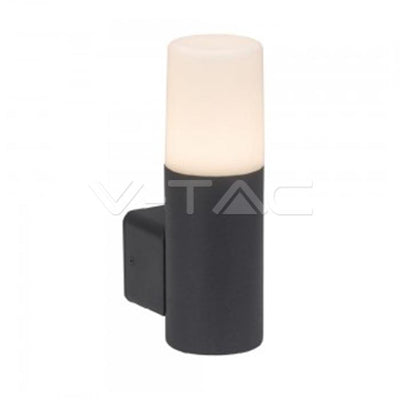 GU10 GARDEN WALL LAMP CORPO NERO IN ALLUMINIO ROTONDO 121X80X250MM IP54