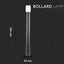 GU10 GARDEN FLOOR LAMP CORPO NERO IN ALLUMINIO ROTONDO 80X80X800MM IP54