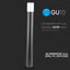 GU10 GARDEN FLOOR LAMP CORPO NERO IN ALLUMINIO ROTONDO 80X80X800MM IP54