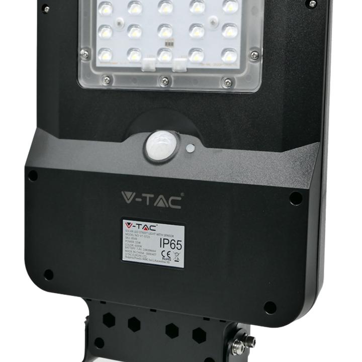15W LED LAMPADA SOLARECORPO NERO 6000K