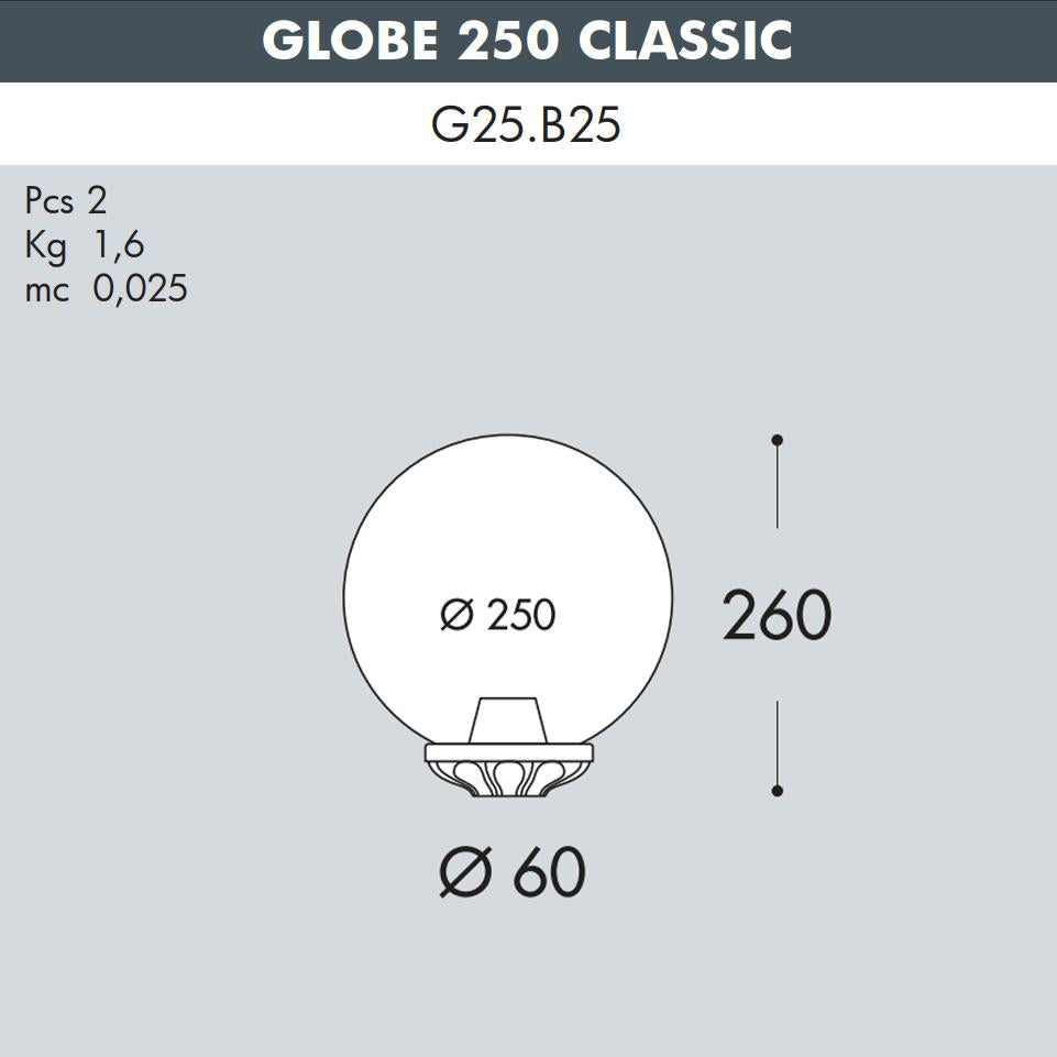 G250 BASE CLASSICA NERO OPALE E27