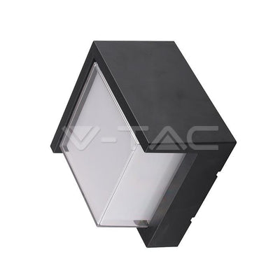 12W LED WALL LIGHT SAMI-FRAME NERO QUADRATO 3000K