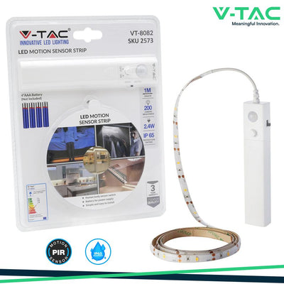 2.4W LED STRISCIA 2835 SENSORE A MOVIMENTO 1M. 4000K