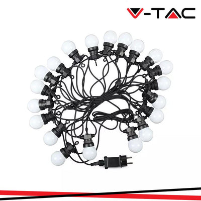 LED STRING LIGHT 10M. 20 X 0.5W EU LAMPADINE 6000K