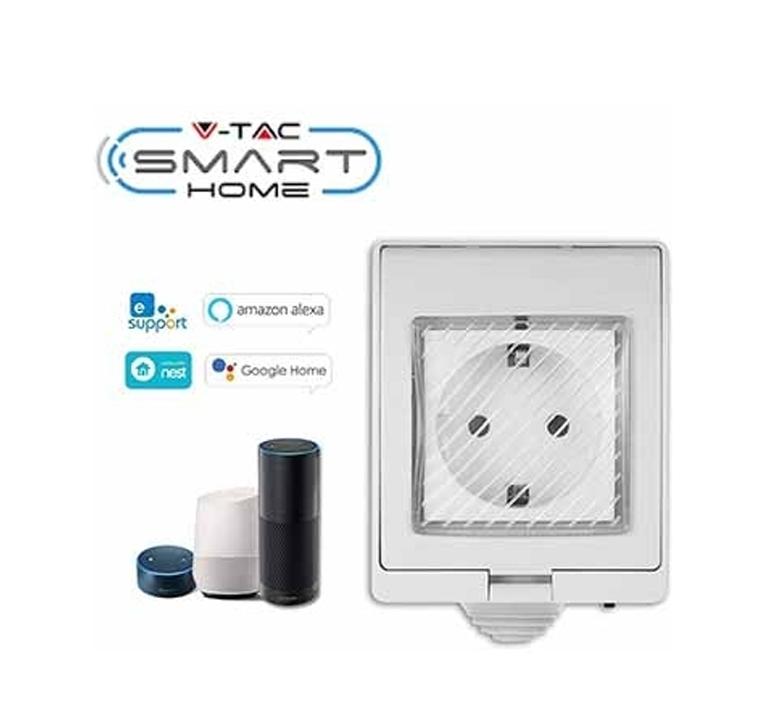 WIFI SOCKET IP55 AMAZON ALEXA & GOOGLE HOME COMPATIBLE