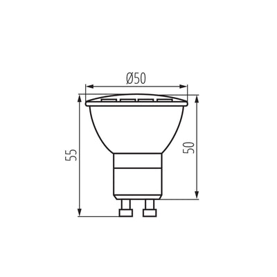 LAMPADINA LED TEDI MAXX LED GU10-WW - KANLUX