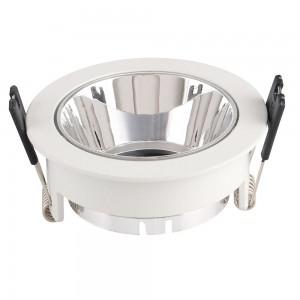 GU10 FITTING BIANCO, CHORME ROTONDA