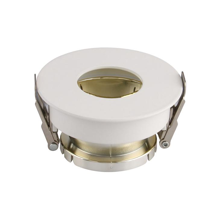 GU10 FITTING BIANCO, GOLD ROTONDA
