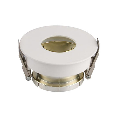 GU10 FITTING BIANCO, GOLD ROTONDA