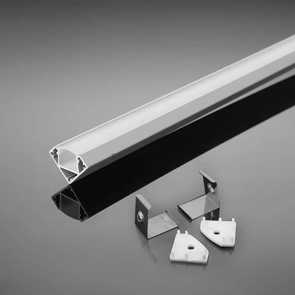 PROFILO IN ALLUMINIO 2M 19 X 19 MM WHITE HOUSING