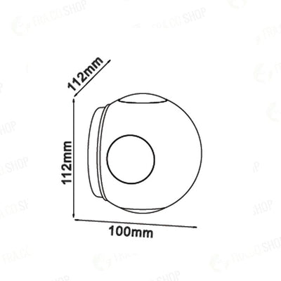 4W LED WALL LIGHT CORPO BIANCO ROTONDO 3000K IP65