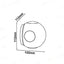 4W LED WALL LIGHT CORPO NERO ROTONDO 3000K IP65